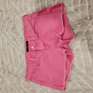 Fluorescent pink Jbrand jean shorts size 28!